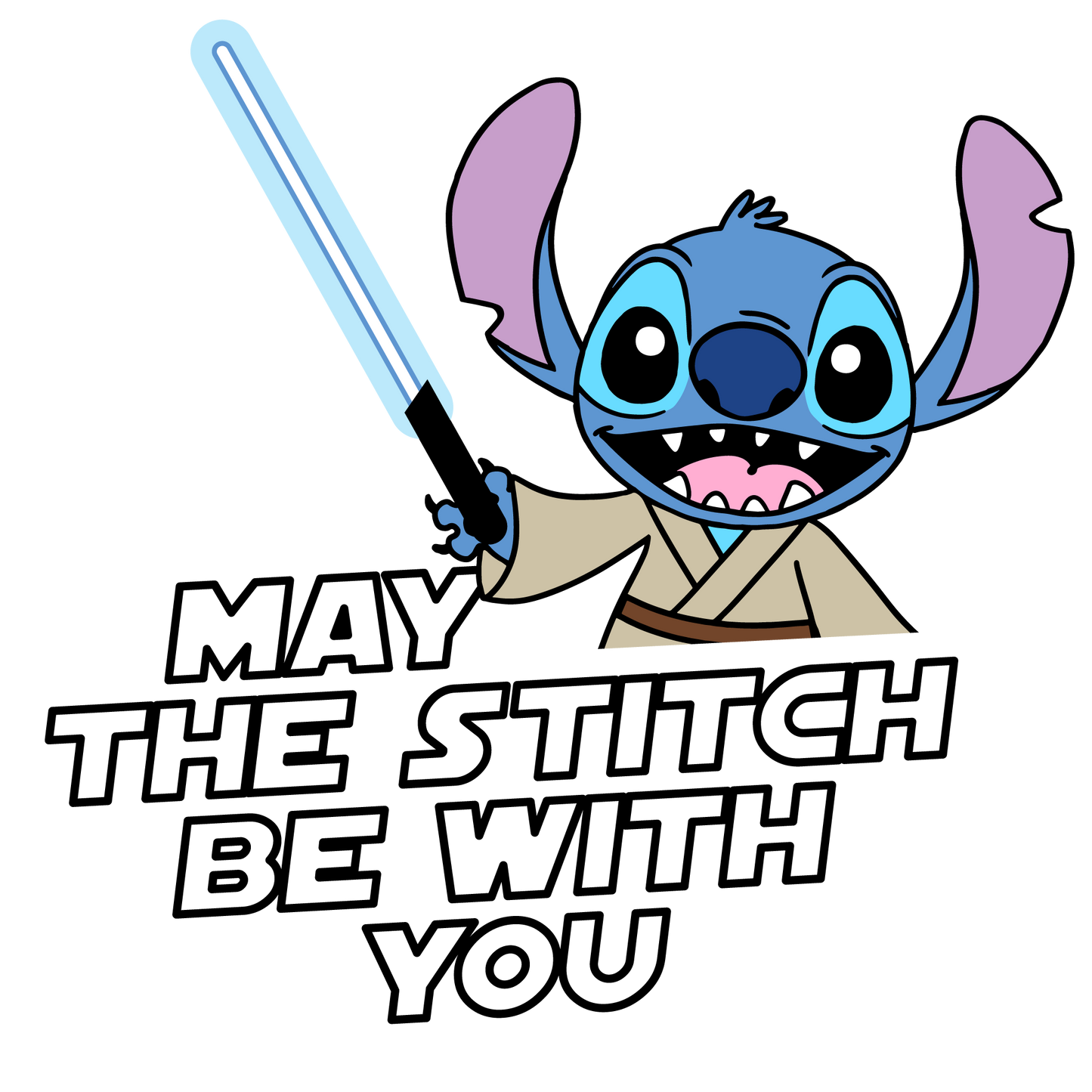 May The Stitch Be With You - DTF Ready To Press