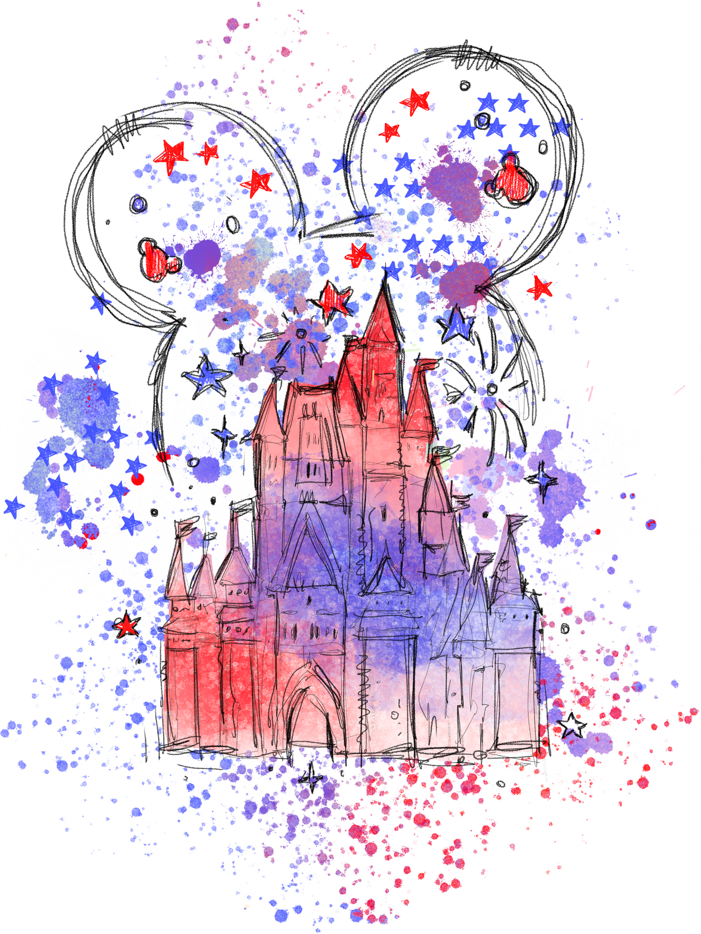 Disney Mickey House - DTF Ready To Press