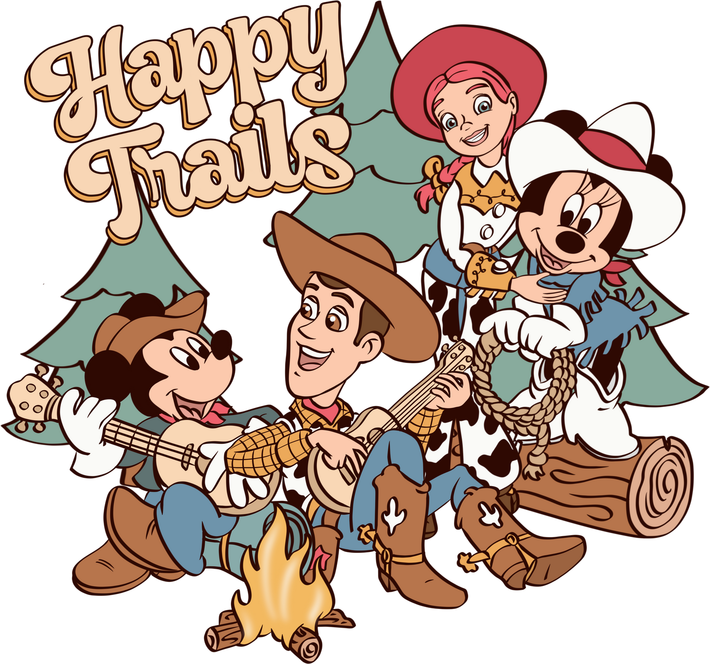 Happy Trails- DTF Ready To Press