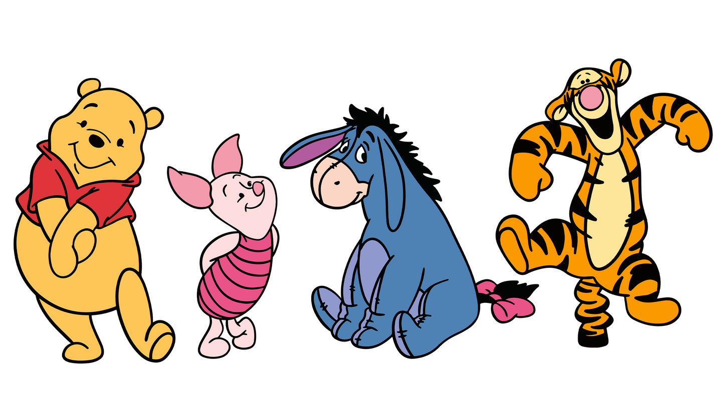 Winnie the pooh and friends - DTF Ready To Press