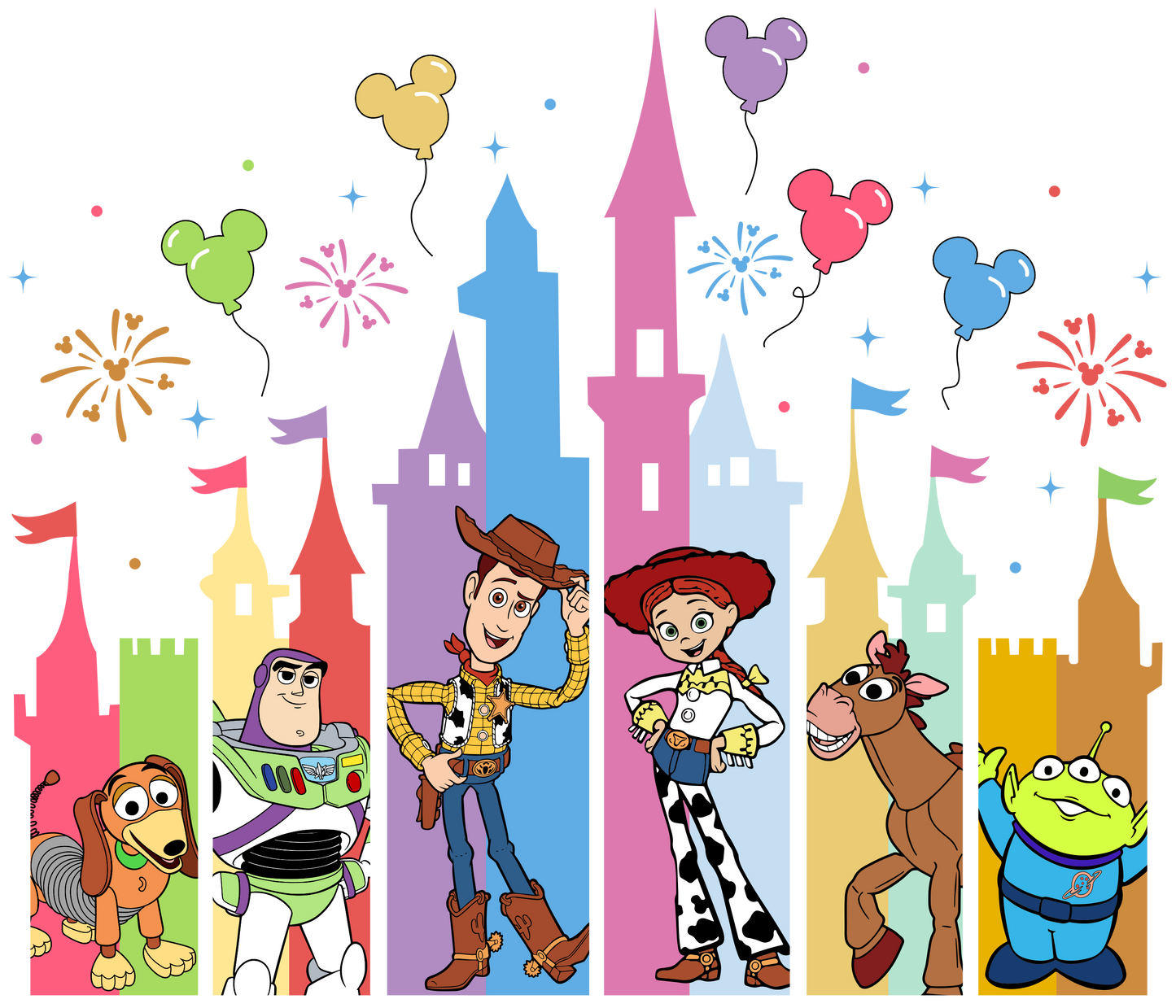 Toy Story and Friends - DTF Ready To Press