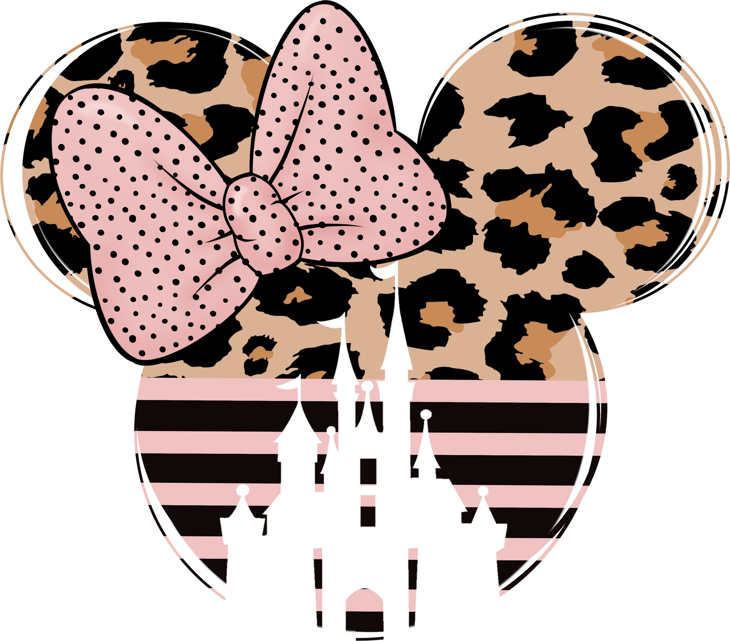 Mickey ears leopard Disney - DTF Ready To Press