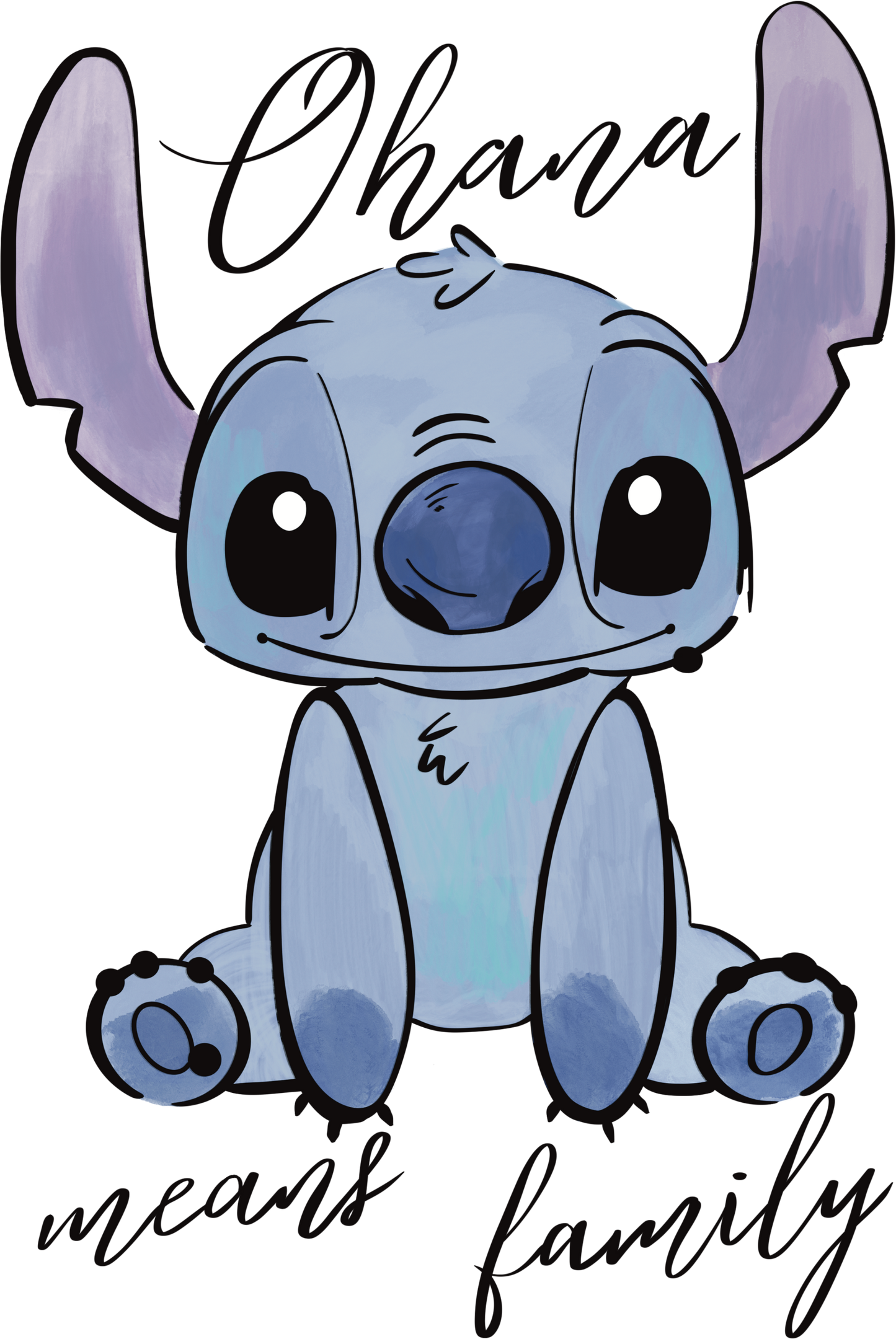 Stitch Ohana means family - DTF Ready To Press