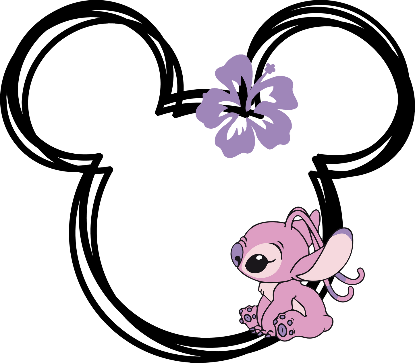 Angel Mickey Ears- DTF Ready To Press