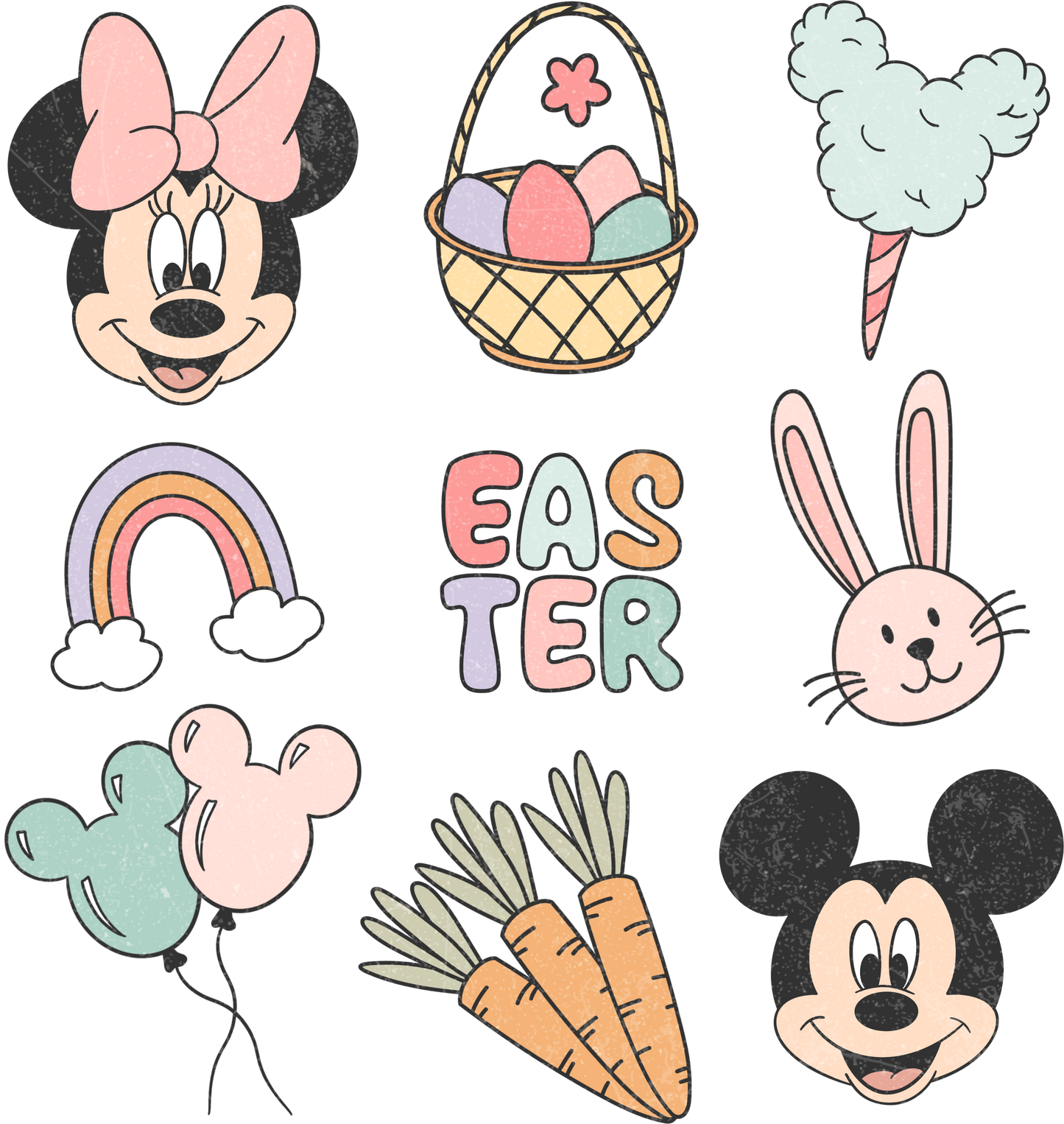 Easter Disney - DTF Ready To Press