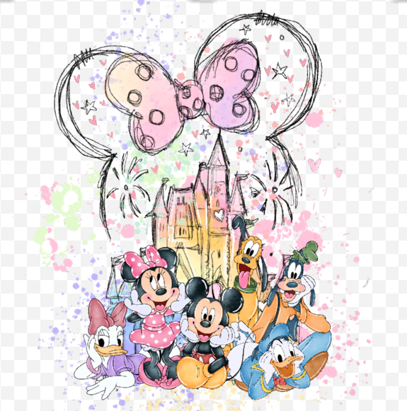 Disney Mickey and there Friend- DTF Ready To Press