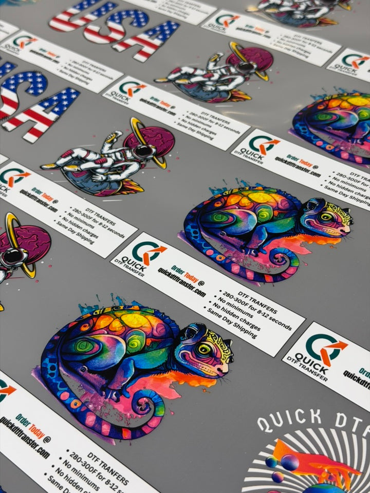 Free DTF Transfer Sample Pack (Includes UV DTF Transfer)