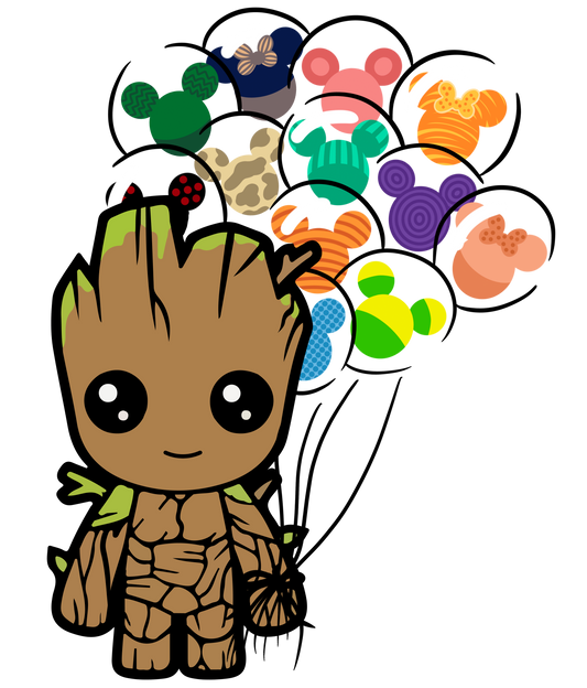 Groot Balloons- DTF Ready To Press