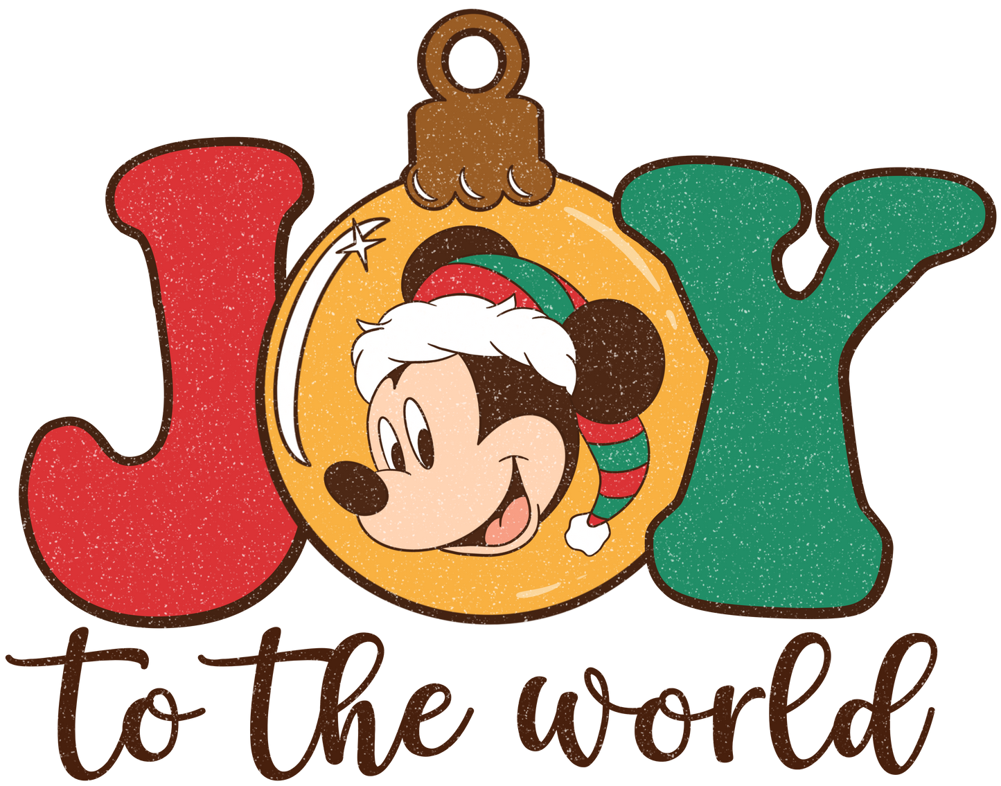 Disney Mickey Joy To The world - DTF Ready To Press