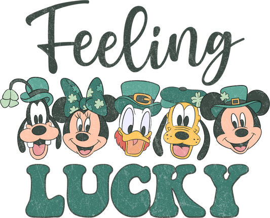 Disney Lucky Feeling  - DTF Ready To Press