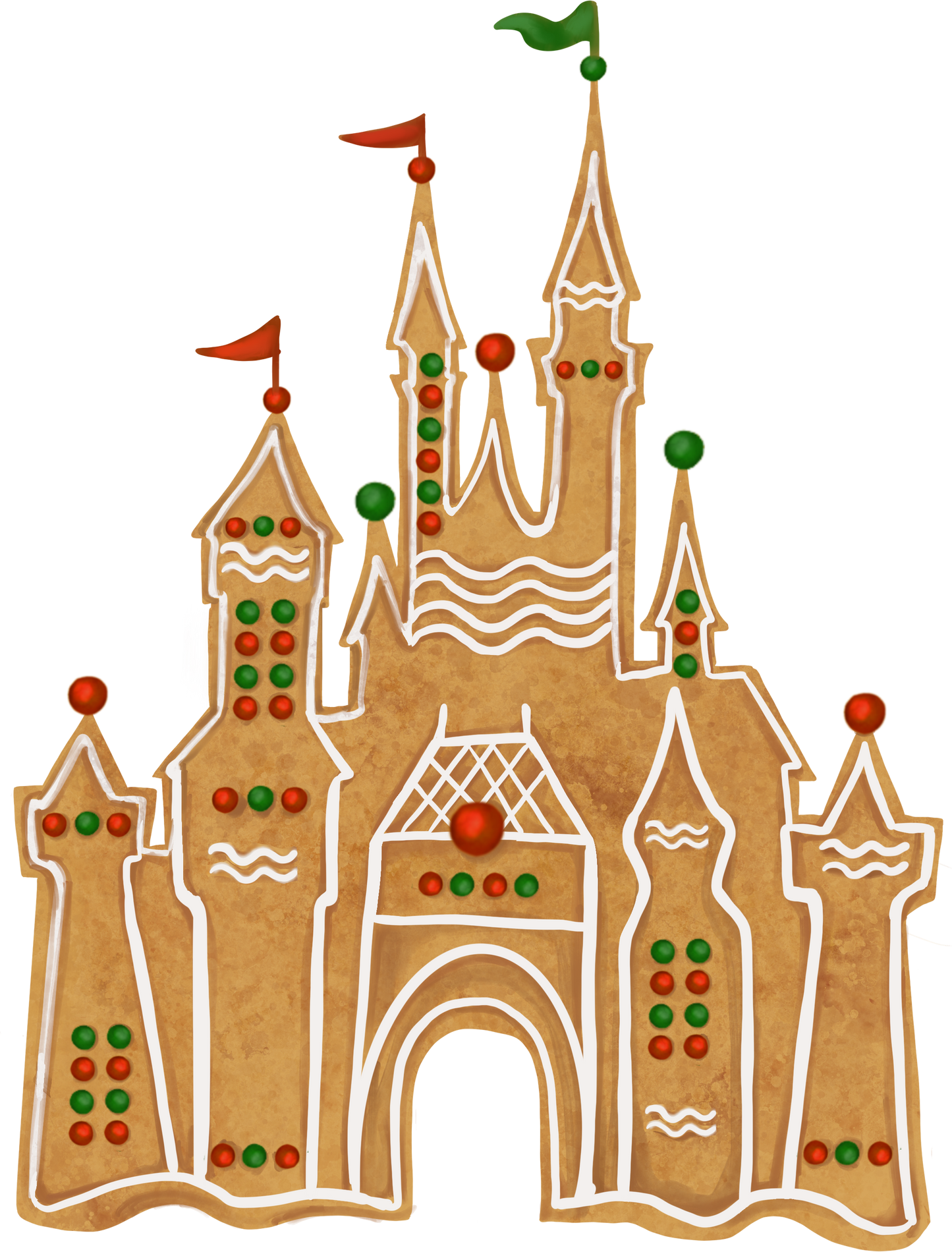 Gingerbread Castle  - DTF Ready To Press
