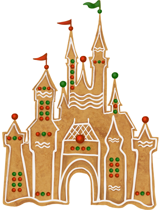 Gingerbread Castle  - DTF Ready To Press