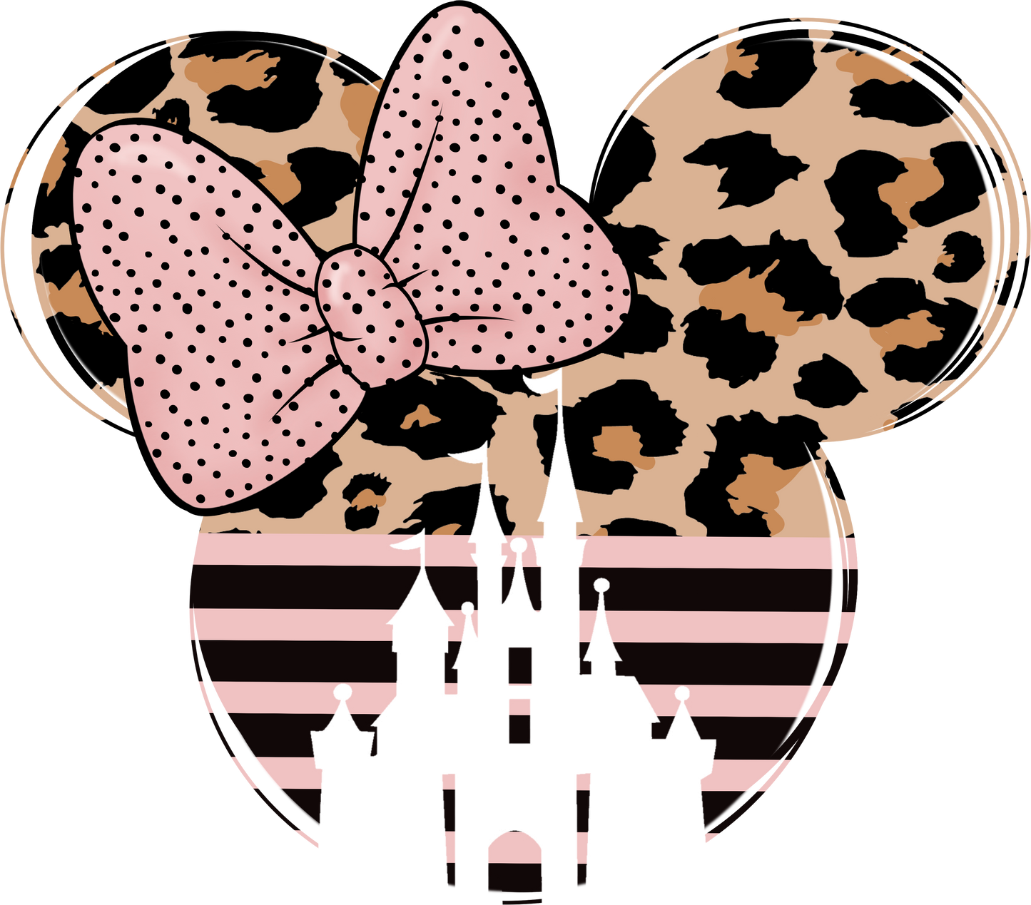 Mickey ears leopard Disney  - DTF Ready To Press