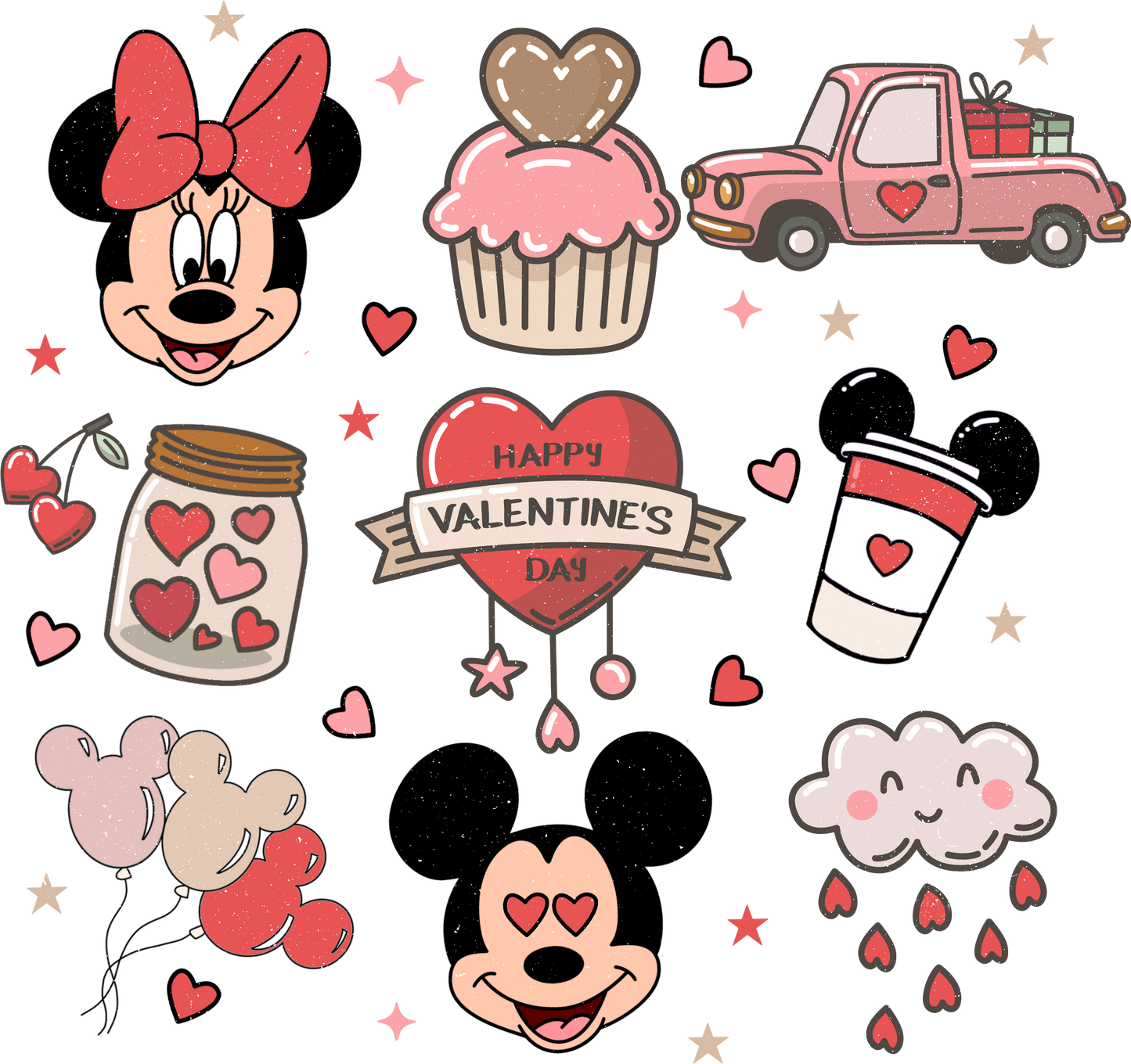 Disney Valentine’s Day- DTF Ready To Press