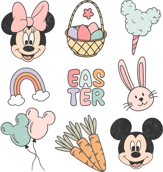 Easter Disney - DTF Ready To Press