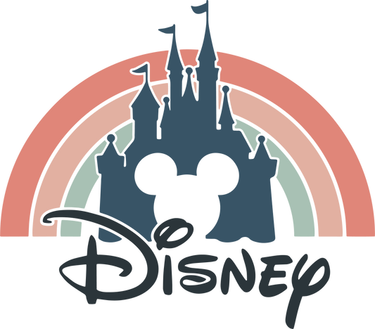 Disney Castle Rainbow - DTF Ready To Press